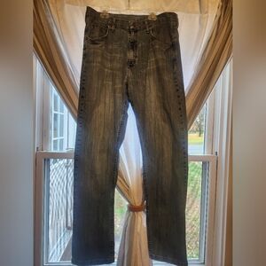 Wrangler Men's Straight Fit Gray Jeans